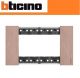 PLACCA 4 MODULI RAME BTICINO LIVING NOW KA4804ZM