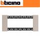 PLACCA 6P OPTIC  BTICINO LIVING NOW KA4806MM