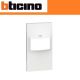COVER INTERRUTTORE IR SENZA SELETTORE BTICINO LIVING NOW KW17 BIANCO