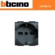 PRESA SCHUKO 10/16A BTICINO LIVING INTERNATIONAL L4140/16 ANTRACITE