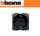 PRESA SCHUKO 2P+T 16A BTICINO LIVING INTERNATIONAL L4140 ANTRACITE