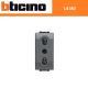 PRESA BIVALENTE 10/16A BTICINO LIVING INTERNATIONAL L4180 ANTRACITE