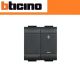 DIMMER A PULSANTE RESISTIVO INDUTTIVO BTICINO LIVING INTERNATIONAL L4408N ANTRACITE
