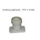 PORTALAMPADE 4 FORI  E14 COMPLETO DI GUARNIZIONE PVC