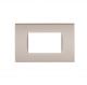 PLACCA 4 POSTI PVC COMPATIBILE BTICINO LIVING ORO SCURO