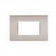 PLACCA 4 POSTI PVC COMPATIBILE BTICINO LIVING ORO SCURO