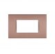PLACCA 4 POSTI PVC COMPATIBILE BTICINO LIVING MARRAKESCH CHIARO