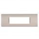 PLACCA 7 POSTI PVC COMPATIBILE BITICINO LIVING ORO SCURO