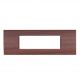 PLACCA 7 POSTI PVC COMPATIBILE BITICINO LIVING LEGNO