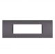 PLACCA 7 POSTI PVC COMPATIBILE BTICINO LIVING MARRAKESCH SCURO