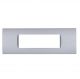 PLACCA 7 POSTI PVC COMPATIBILE BITICINO LIVING GRIGIO SCURO