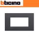 PLACCA AIR 4 POSTI BTICINO LIVING LIGHT LNC4804AR ANTRACITE