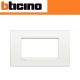 PLACCA BTICINO AIR 4 POSTI LIVING LIGHT LNC4804BN BIANCO