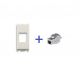 PRESA RJ45 CAT.6 FTP SCHERMATO COMPATIBILE BTICINO LIVING LIGHT