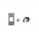 PRESA RJ45 CAT.6A UTP NON SCHERMATO COMPATIBILE VIMAR PLANA SILVER