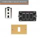 PRESA BIPASSO 5180+TELAIO+PLACCA BRONZO COMPATIBILE MAGIC BTICINO