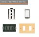 PRESA 5180+INTERRUTTORE 5011+TELAIO PLACCA BRONZO COMPATIBILE MAGIC BTICINO
