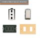 PRESA 5180+INTERRUTTORE 5001+TELAIO+PLACCA BRONZO COMPATIBILE MAGIC BTICINO
