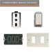 PRESA 5180+INTERRUTTORE 5001+TELAIO+PLACCA COMPATIBILE MAGIC BTICINO.
