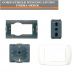 PRESA 4580+SCHUKO 4440/3+SUPPORTO+PLACCA COMPATIBILE LIVING CLASSIC