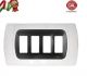 PLACCA 4P BIANCO INTERNO NERO COMPATIBILE MAGIC
