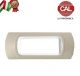 PLACCA 7P TORTORA INTERNO BIANCO COMPATIBILE LIVING LIGHT