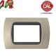 PLACCA 3P TORTORA INTERNO NERO COMPATIBILE LIVING INTERNATIONAL