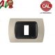 PLACCA 1P TORTORA INTERNO NERO COMPATIBILE MAGIC