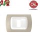 PLACCA 1P TORTORA INTERNO BIANCO COMPATIBILE MAGIC