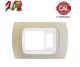 PLACCA SCHUKO+1P ROVERE SBIANCATO INTERNO BIANCO serie MAGIC