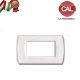 PLACCA 4P BIANCO INTERNO BIANCO COMPATIBILE LIVING LIGHT