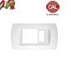 PLACCA SCHUKO+1P BIANCO INTERNO BIANCO serie MAGIC
