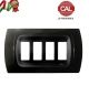 PLACCA 4P NERO INTERNO NERO COMPATIBILE MAGIC
