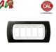 PLACCA 5P NERO INTERNO BIANCO COMPATIBILE MAGIC