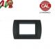 PLACCA 3P NERO INTERNO NERO COMPATIBILE LIVING INTERNATIONAL