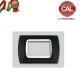PLACCA 3P NERO INTERNO BIANCO COMPATIBILE  LIVING LIGHT