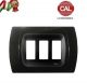 PLACCA 3P NERO INTERNO NERO COMPATIBILE MAGIC