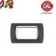PLACCA 4P ANTRACITE INTERNO BIANCO COMPATIBILE LIVING LIGHT