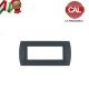 PLACCA 7P ANTRACITE INTERNO NERO COMPATIBILE LIVING INTERNATIONAL