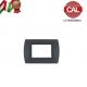 PLACCA 3P ANTRACITE INTERNO NERO COMPATIBILE LIVING INTERNATIONAL