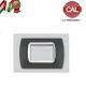 PLACCA 3P ANTRACITE INTERNO BIANCO COMPATIBILE LIVING LIGHT