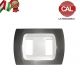 PLACCA 2P ANTRACITE METALLIZZATA INTERNO BIANCO COMPATIBILE  MAGIC