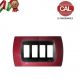 PLACCA 4P AMARANTO INTERNO NERO COMPATIBILE MAGIC