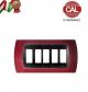 PLACCA 5P AMARANTO INTERNO NERO COMPATIBILE MAGIC