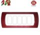 PLACCA 5P AMARANTO INTERNO BIANCO COMPATIBILE MAGIC