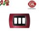 PLACCA 3P AMARANTO INTERNO NERO COMPATIBILE MAGIC