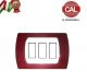 PLACCA 3P AMARANTO INTERNO BIANCO COMPATIBILE MAGIC