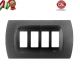 PLACCA 4P GRIGIO ARDESIA INTERNO NERO COMPATIBILE MAGIC