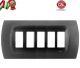 PLACCA 5P GRIGIO ARDESIA INTERNO NERO COMPATIBILE MAGIC