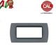 PLACCA 7P GRIGIO ARDESIA INTERNO NERO COMPATIBILE LIVING INTERNATIONAL